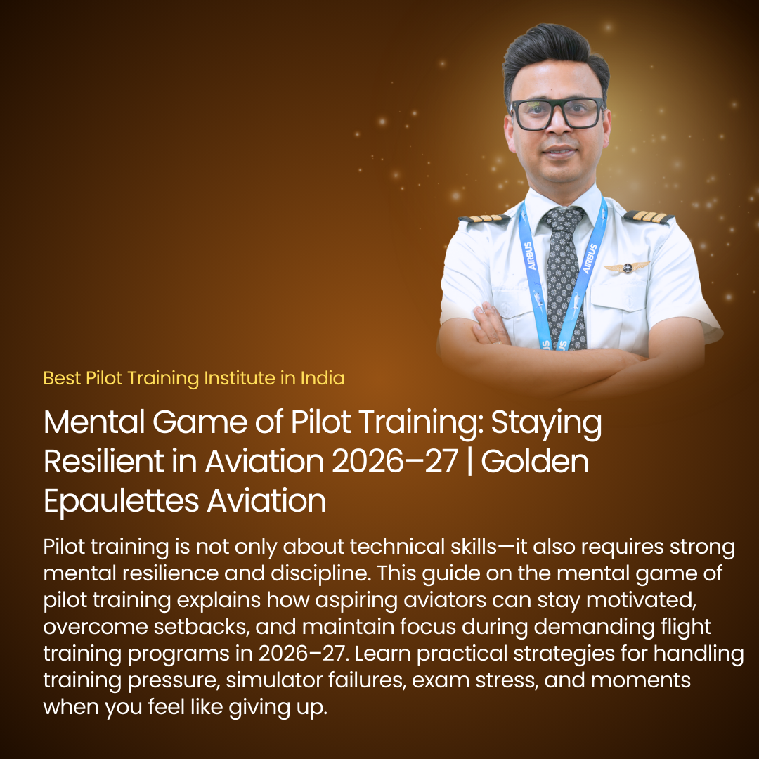 Mental Game of Pilot Training: Staying Resilient in Aviation 2026–27 | Golden Epaulettes Aviation